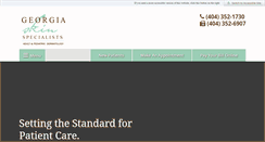 Desktop Screenshot of georgiaskinspecialists.com