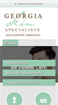 Mobile Screenshot of georgiaskinspecialists.com