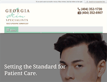 Tablet Screenshot of georgiaskinspecialists.com